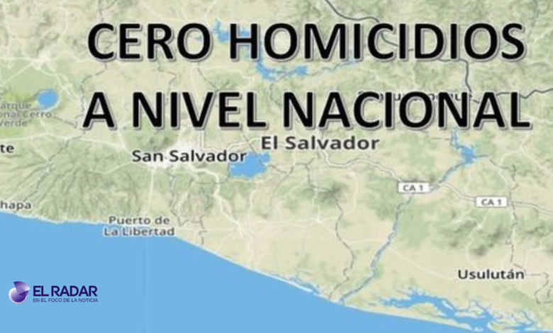 11 días sin homicidios en el salvador